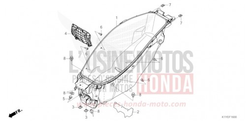 COMPARTIMENT A BAGAGES WW125SS de 2025